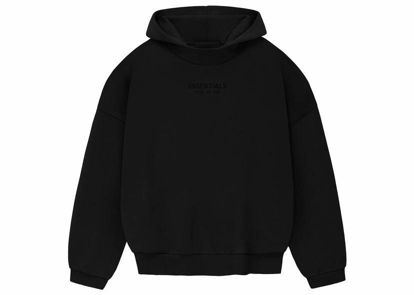 Dukserice Fear of God Essentials Hoodie Jet Black Crna | 192BT232050F