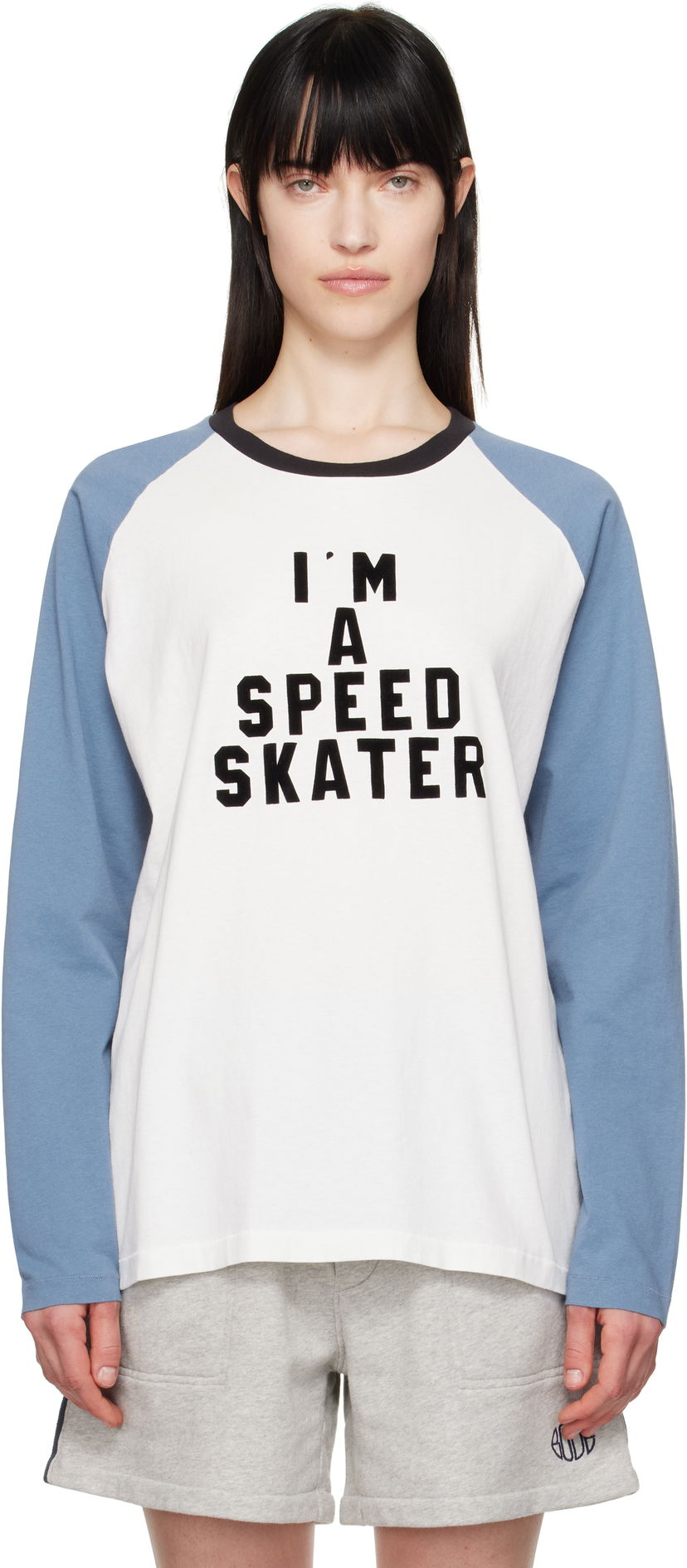 Majica kratkih rukava Bode Bode 'Skater' Long Sleeve T-Shirt Bijela | MRS25CS025