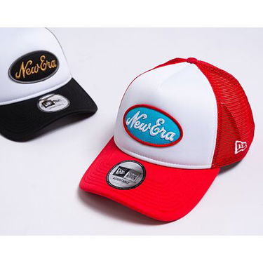 Kapa New Era 9FORTY A-Frame Trucker Oval Red / White One Size Crvena | 60435036, 3