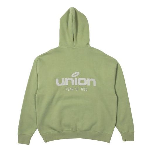 Dukserice Fear of God Essentials x Union LA Vintage Hoodie Zelena | FOG-FW21-094