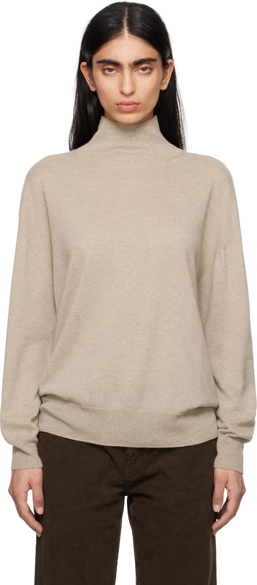 Džemper The Row The Row Jabari Turtleneck Sweater Bež | 8664-Y751