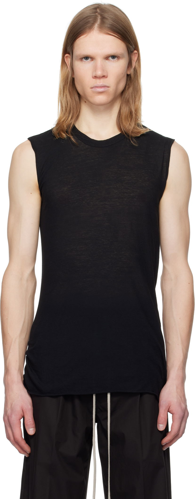 Majica bez rukava Rick Owens Rick Owens Hollywood Basic SL Tank Top Crna | RU01E5151 UC
