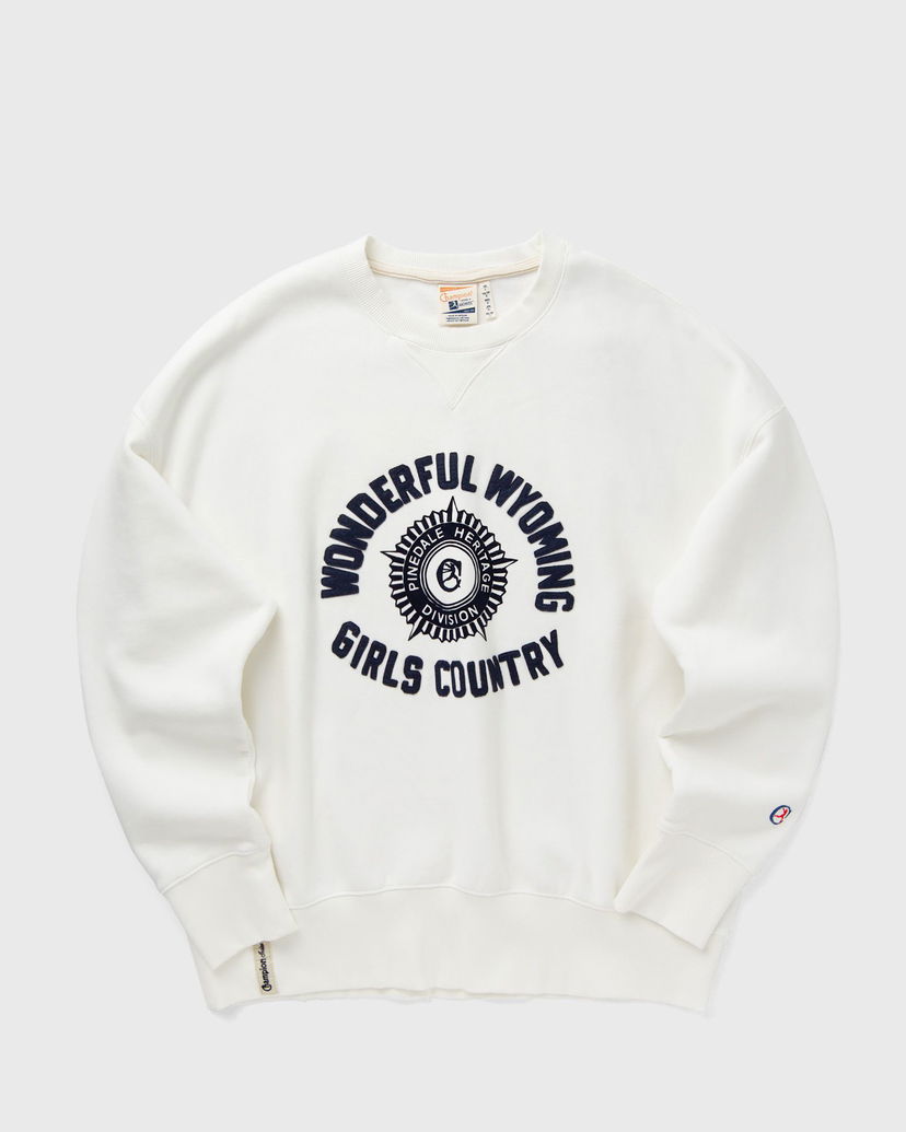 Dukserice Champion Wonderful Wyoming Girls Country Sweatshirt Bijela | 221107-WW051