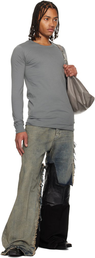 Jeans Rick Owens Concordians Joris Distressed Patchwork Wide-Leg Jeans Višebojno | RR02E1308 DWG769, 3