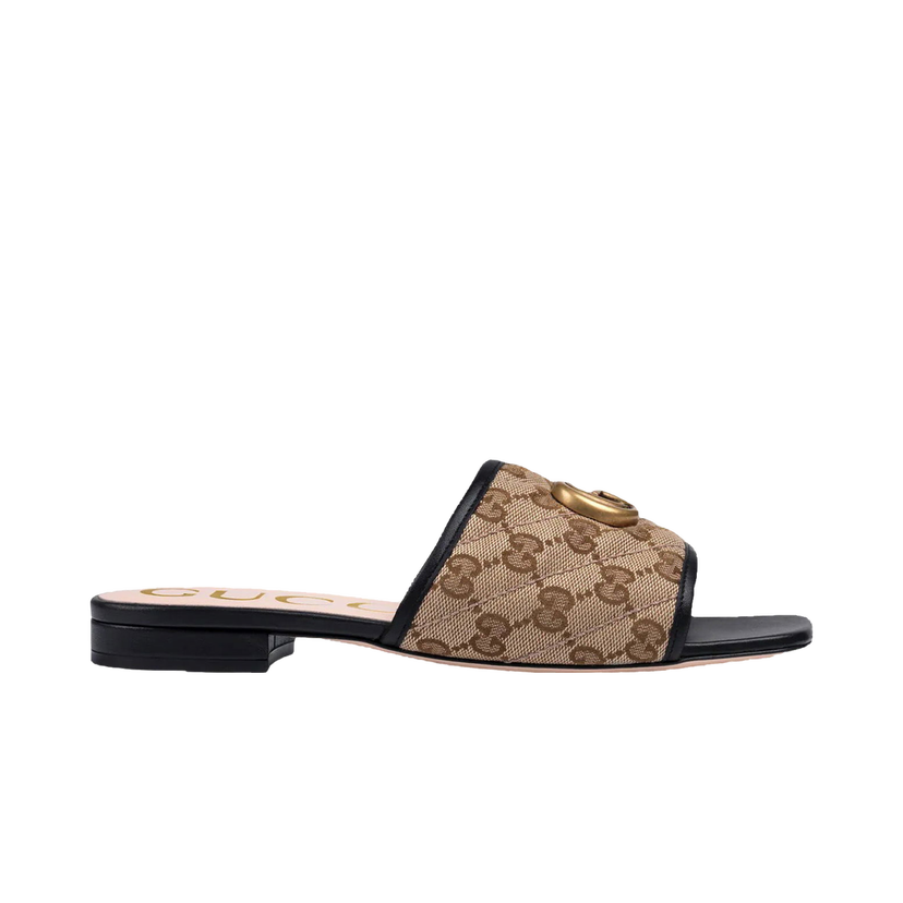 Tenisice i cipele Gucci Double G Slide Sandal Bež | 619893 KQWM0 9765