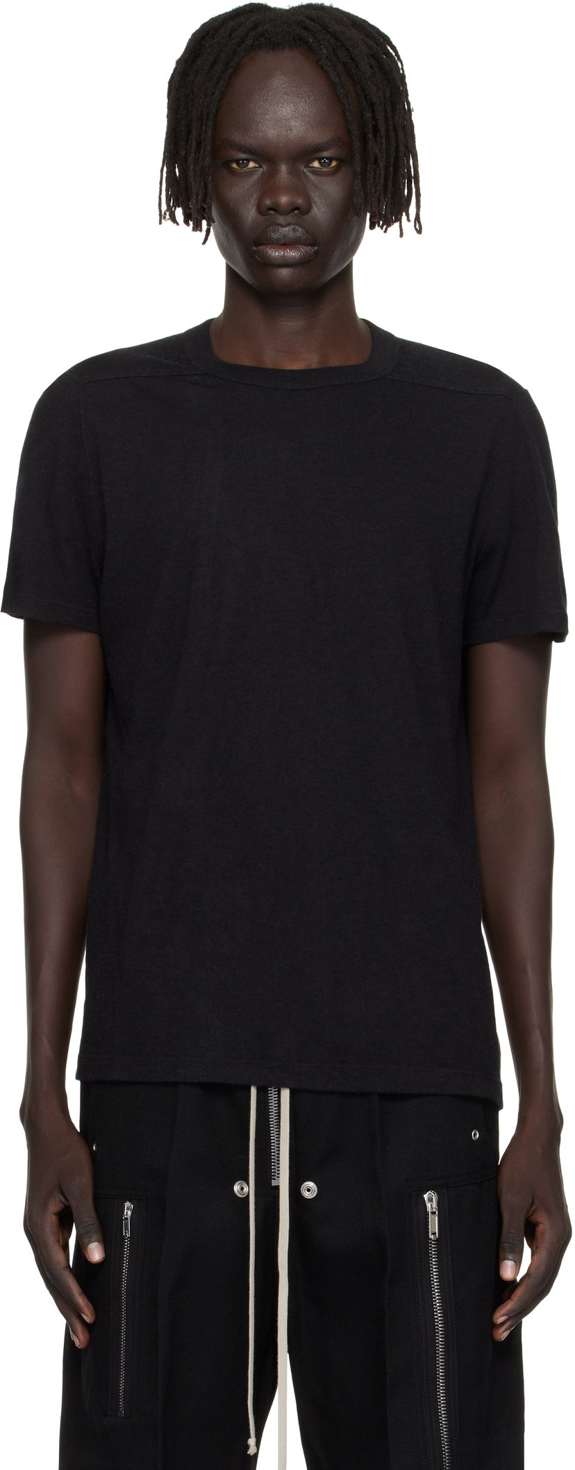 Majica kratkih rukava Rick Owens Rick Owens Concordians Short Level T-Shirt Crna | RU02E1265 JR