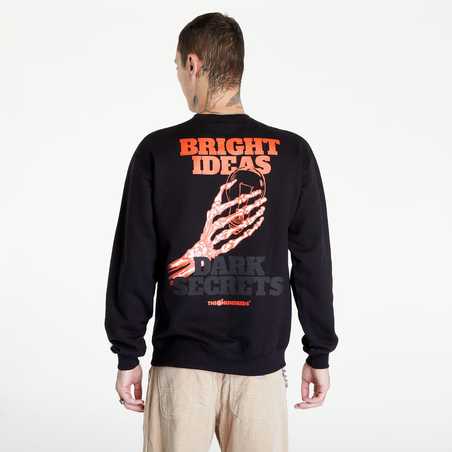 Dukserice THE HUNDREDS Bright Ideas Crewneck Sweatshirt Crna | T22F202038 BLK, 1
