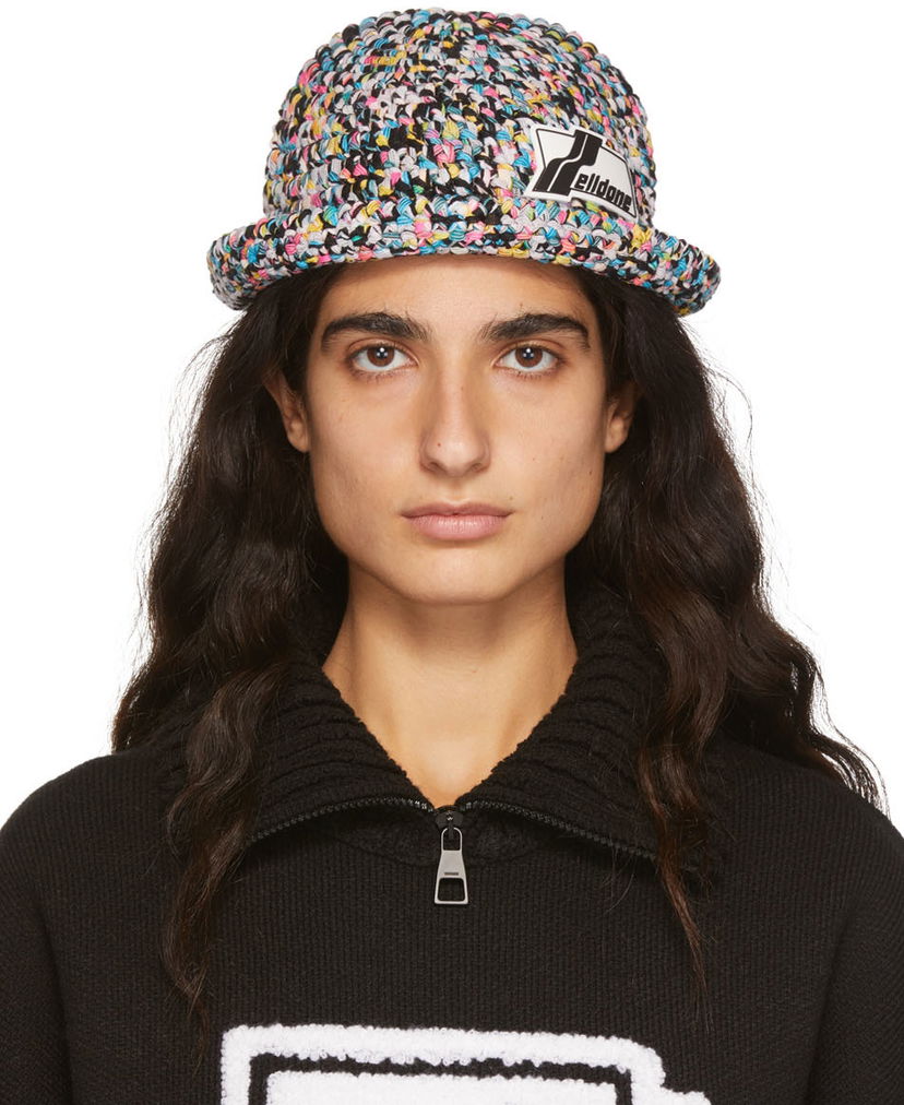 Šešir We11done We11done Crochet Logo Bucket Hat Višebojno | WD-KH1-22-650-U-WH