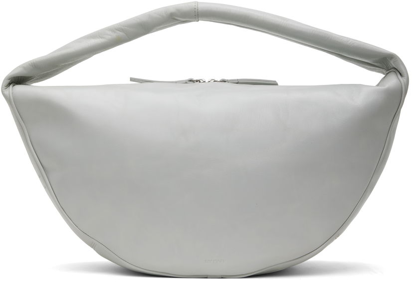 Ručna torbica BY FAR BY FAR Maxi Cush Shoulder Bag Siva | MWBSB022CL034WH025PL