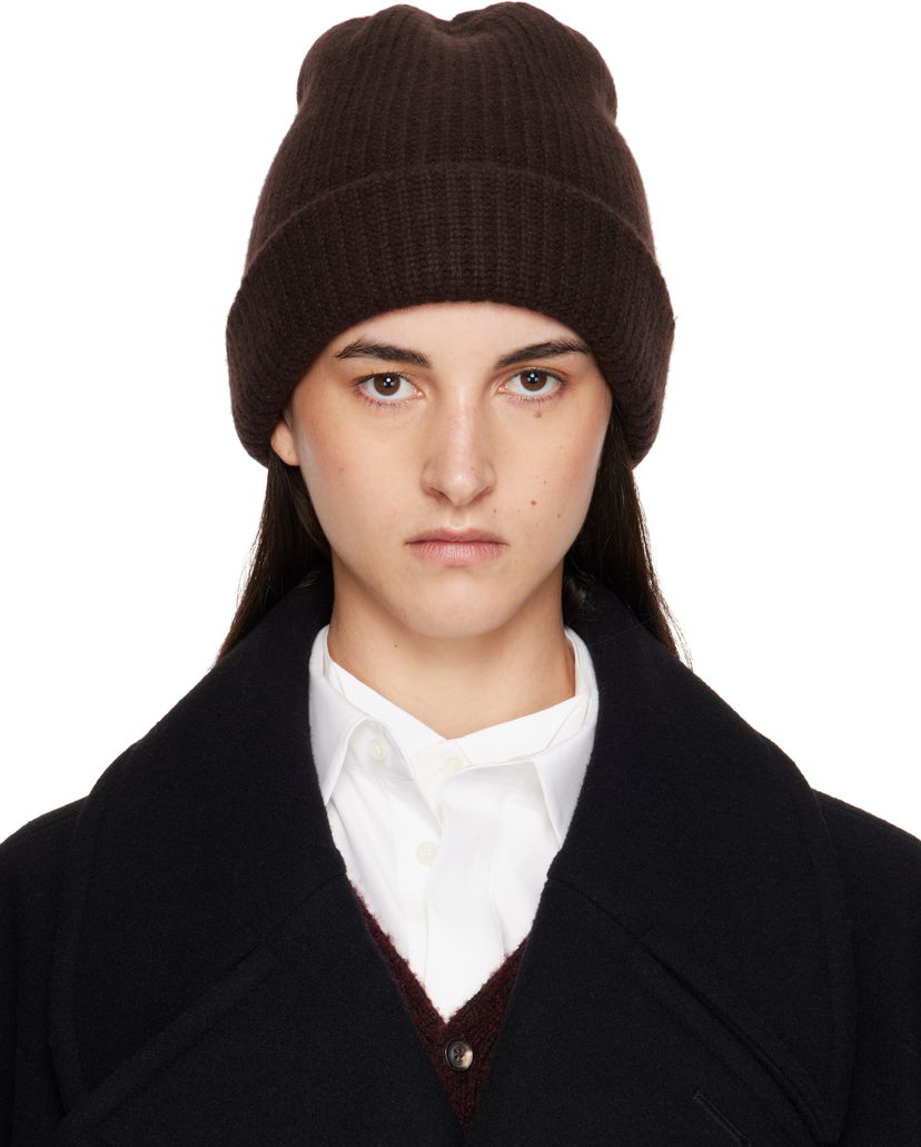Kapica Maison Margiela Maison Margiela Cashmere Beanie Smeđa | S50TB0014 M13145