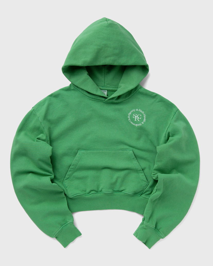 Dukserice Sporty & Rich SRHWC Cropped Hoodie Zelena | WS070S405SV