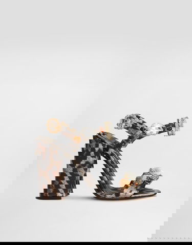 Tenisice i cipele Dolce & Gabbana Satin Sandals With Gemstone Embellishment Smeđa | CR1802A9T45HY13M, 0