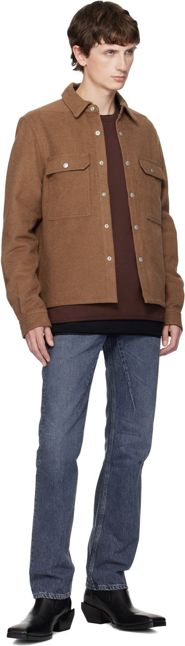 Jakna Rick Owens DRKSHDW Concordians Cropped Overshirt Smeđa | DL02E2299 CFRTJP, 3