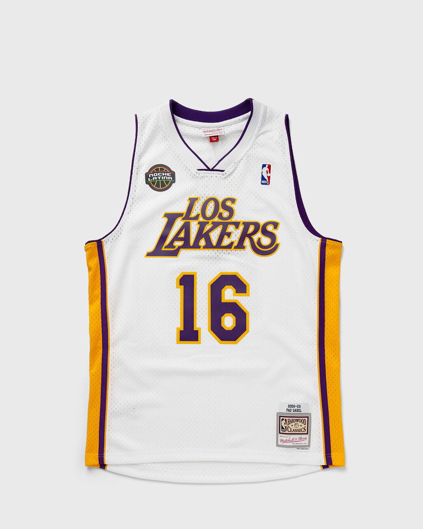 Dres Mitchell & Ness NBA SWINGMAN JERSEY LOS ANGELES LAKERS 2008-09 PAU GASOL #16 Bijela | SMJY7554-LAL08PGAWHIT