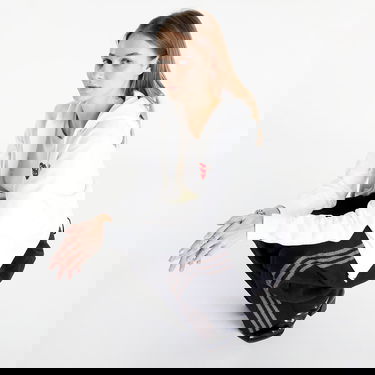 Dukserice Comme des Garçons Double Heart Zip Hoodie Bijela | AZT293 white, 0