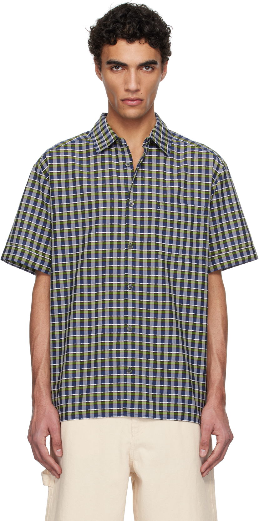 Košulja A.P.C. A.P.C. Ross Plaid Short-Sleeve Shirt Višebojno | COHGA-H12541