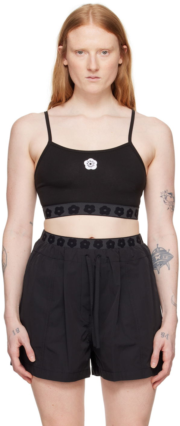 Grudnjak KENZO Boke 2.0 Sport Bra Crna | FE52TO7134SW