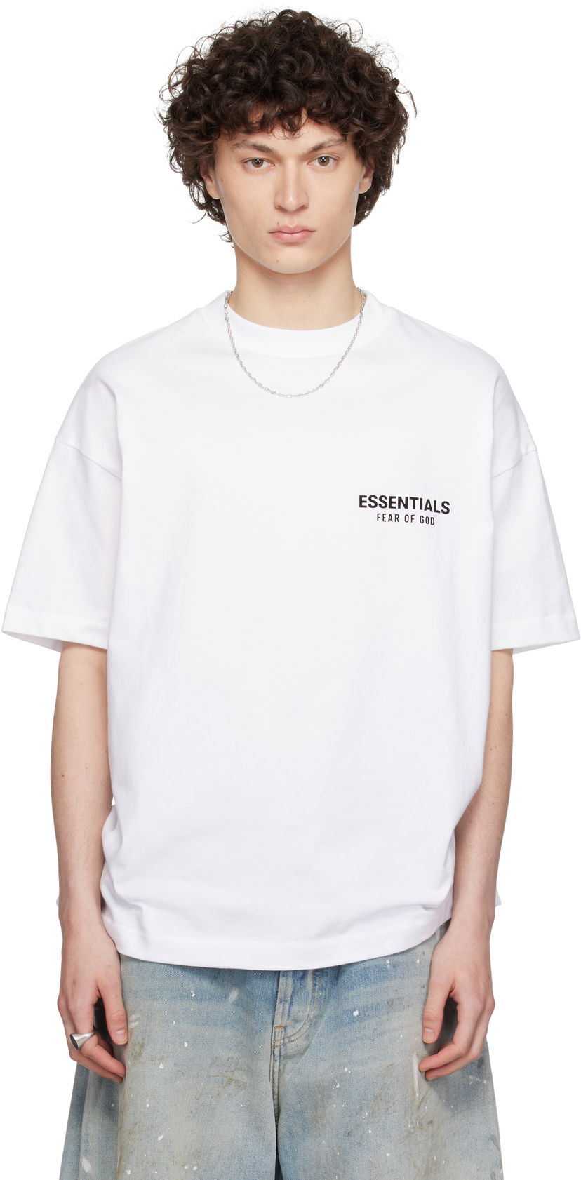 Majica kratkih rukava Fear of God ESSENTIALS Classic Short Sleeve T-Shirt Bijela | 125AS254192F