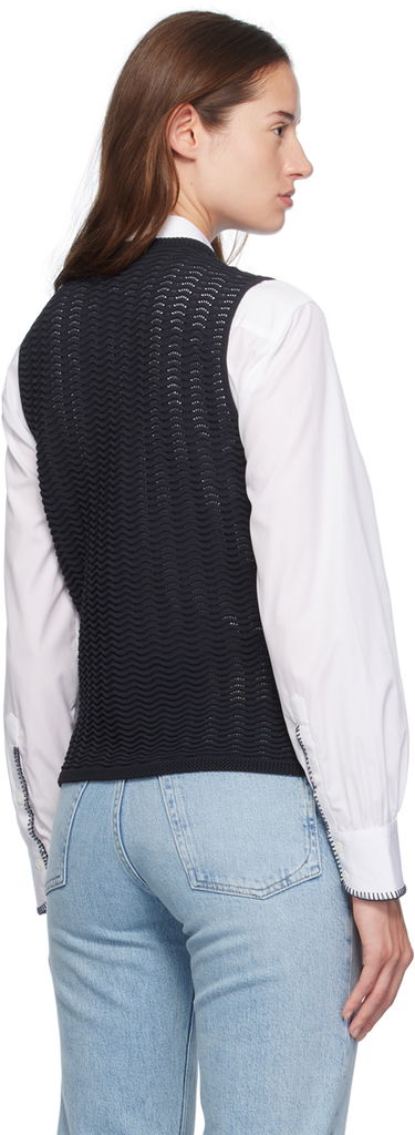 Prsluk rag & bone rag & bone Elisa Knit Vest Crna | WAS24F071UG71, 2