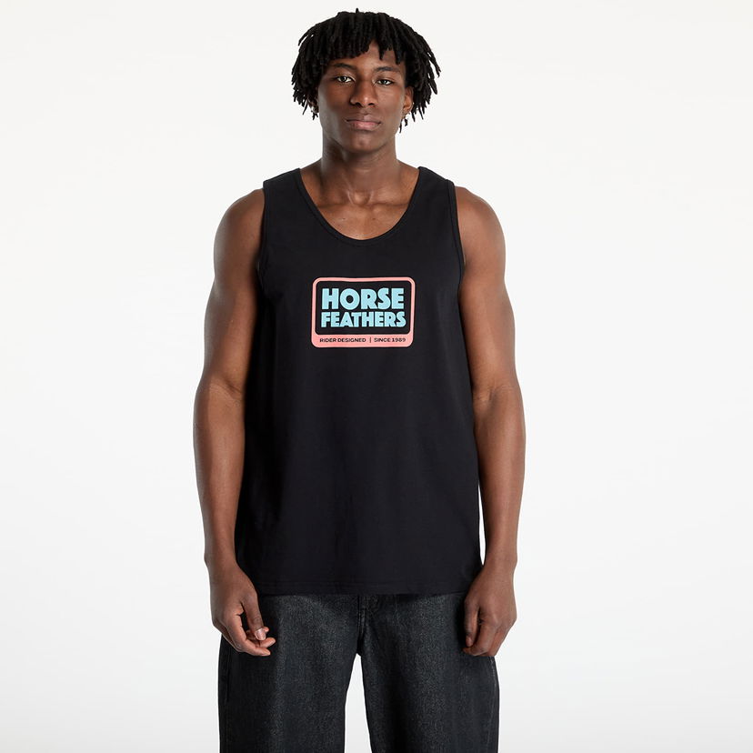 Majica bez rukava Horsefeathers Horsefeathers Millennium Tank Top Crna | SM1387B