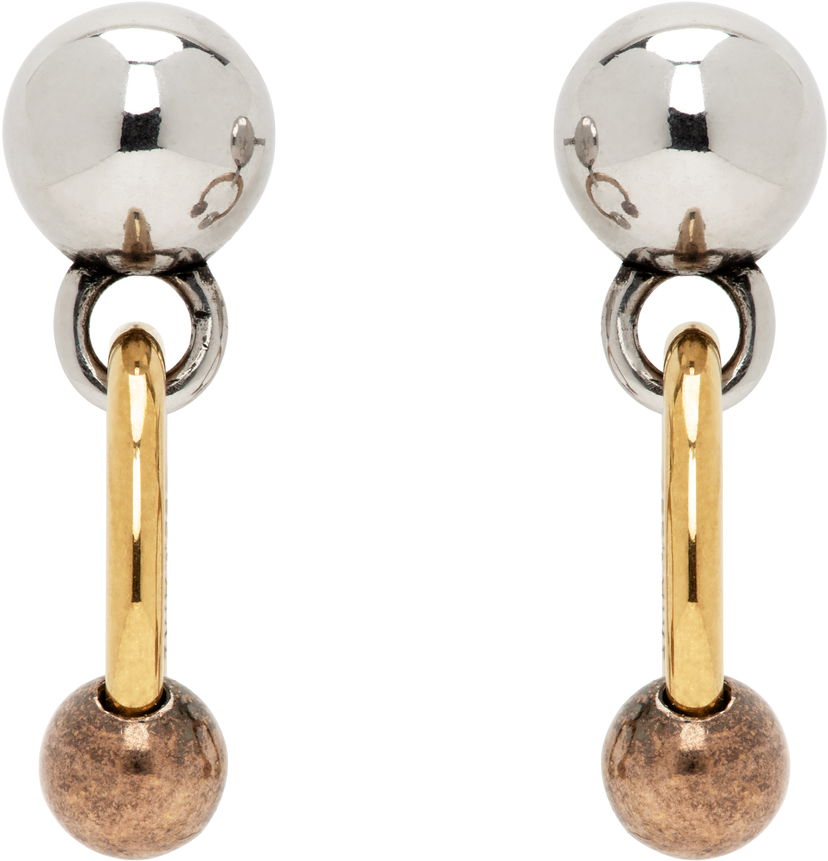 Naušnice LEMAIRE Lemaire Rattle Drop Earrings Metalik | JW0074 LO036