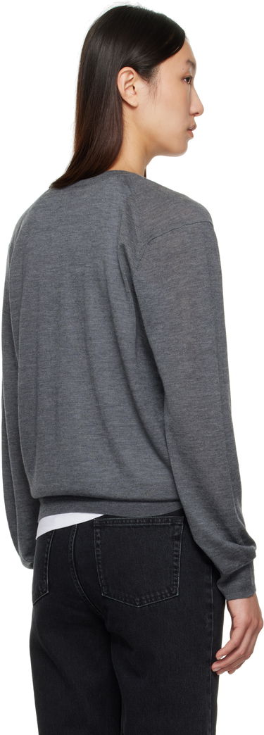 Džemper Loulou de Saison Loulou de Saison Julio Cashmere V-Neck Sweater Siva | JULIO, 2