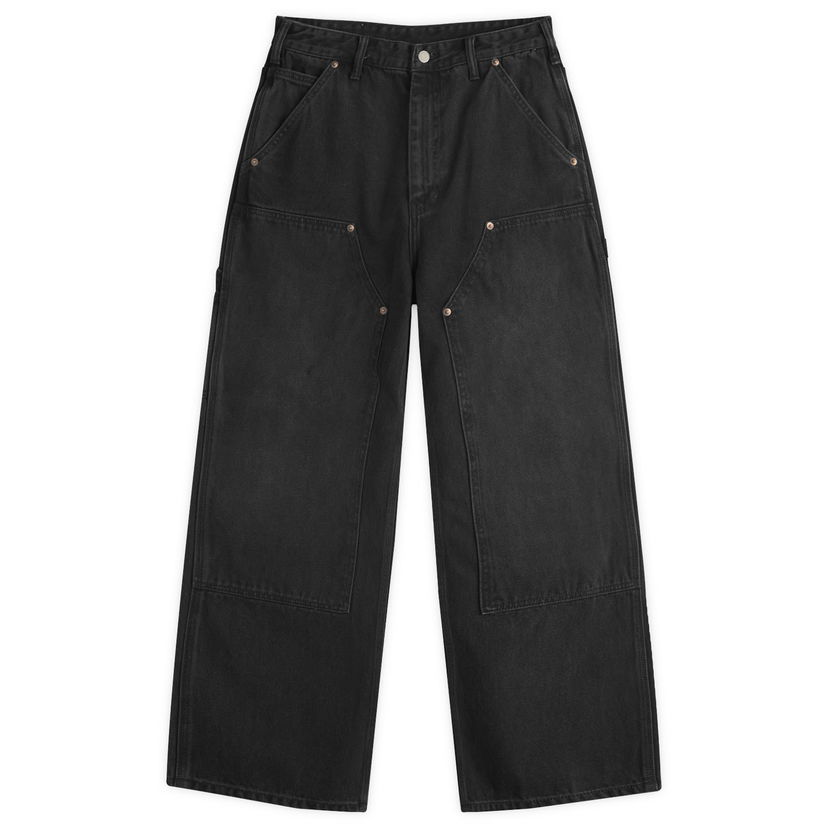 Cargo hlače thisisneverthat thisisneverthat Carpenter Denim Pants, Size Large Crna | TN251DPA5P03-BLK