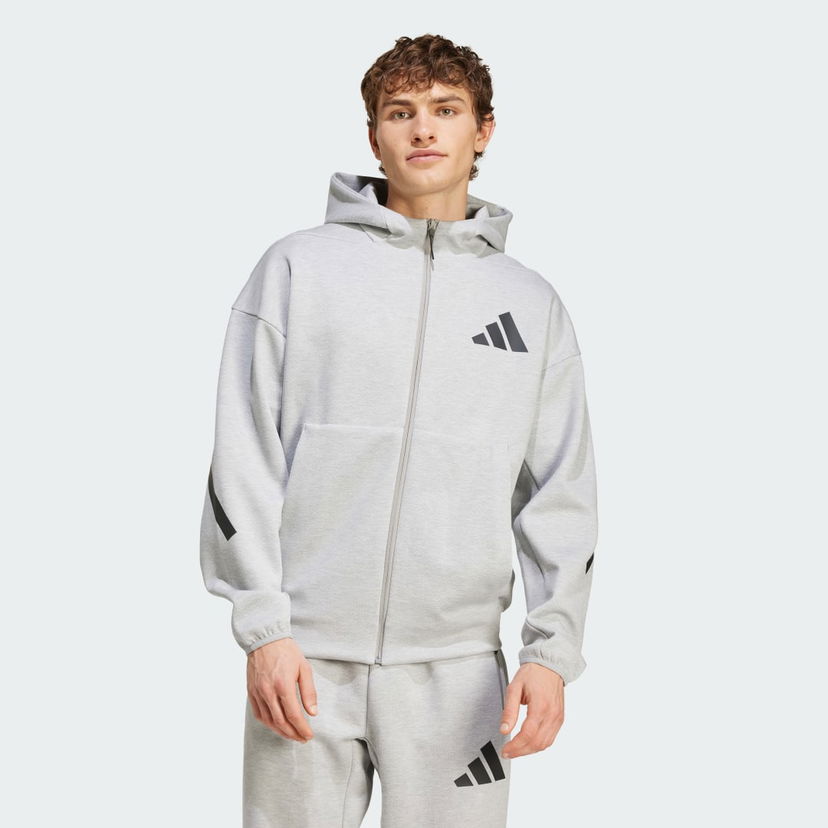 Dukserice adidas Performance Z.N.E. Full-Zip Hooded Bijela | JF2450