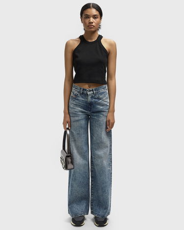 Jeans Diesel 1978 D-AKEMI-FSH Distressed Wide Leg Jeans Plava | A21499-007DA-01, 1