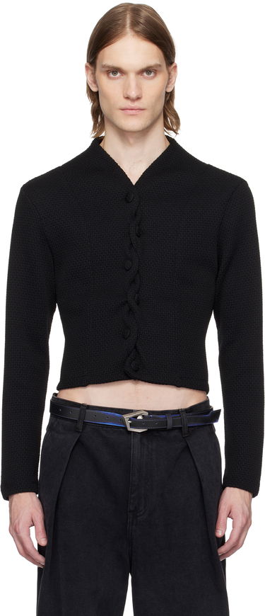 Džemper ADER ERROR ADER error Cropped Cable Knit Cardigan Crna | BO01SSKT0702BK, 0