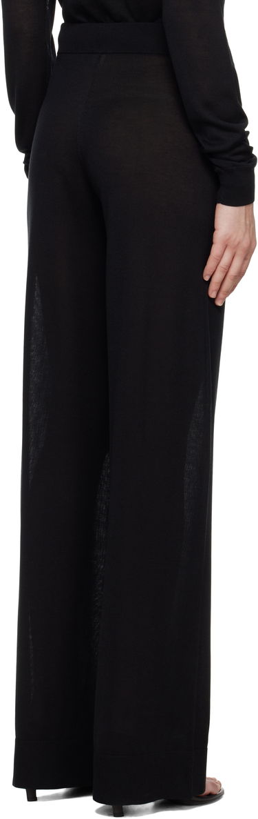 Hlače TOTEME TOTEME Wide Knit Trousers Crna | 252-WRB0258-YA0151, 2