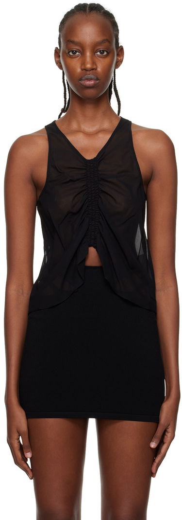 Majica bez rukava Dion Lee Dion Lee Shirred Tank Top Crna | C3066P22, 0