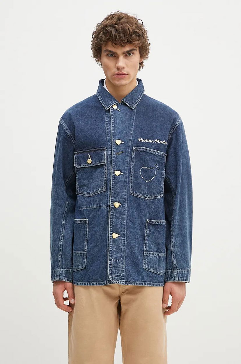Košulja Human Made Denim Coverall Jacket Plava | HM28JK002