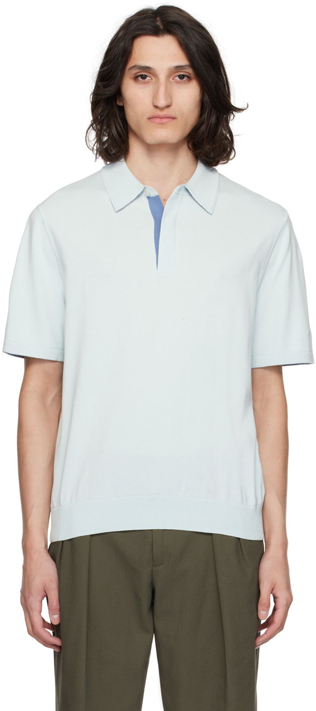 Polo majica Paul Smith Paul Smith Spread Collar Polo Plava | M1R-627Y-M02308-40