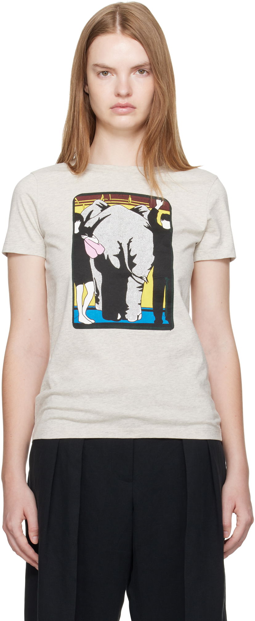 Majica kratkih rukava KENZO Kenzo Paris 'Kenzo City' Classic T-Shirt Siva | FF62TS2534SO