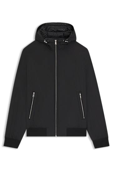 Pernata jakna BOSS Water-repellent jacket with down filling Crna | 50547425