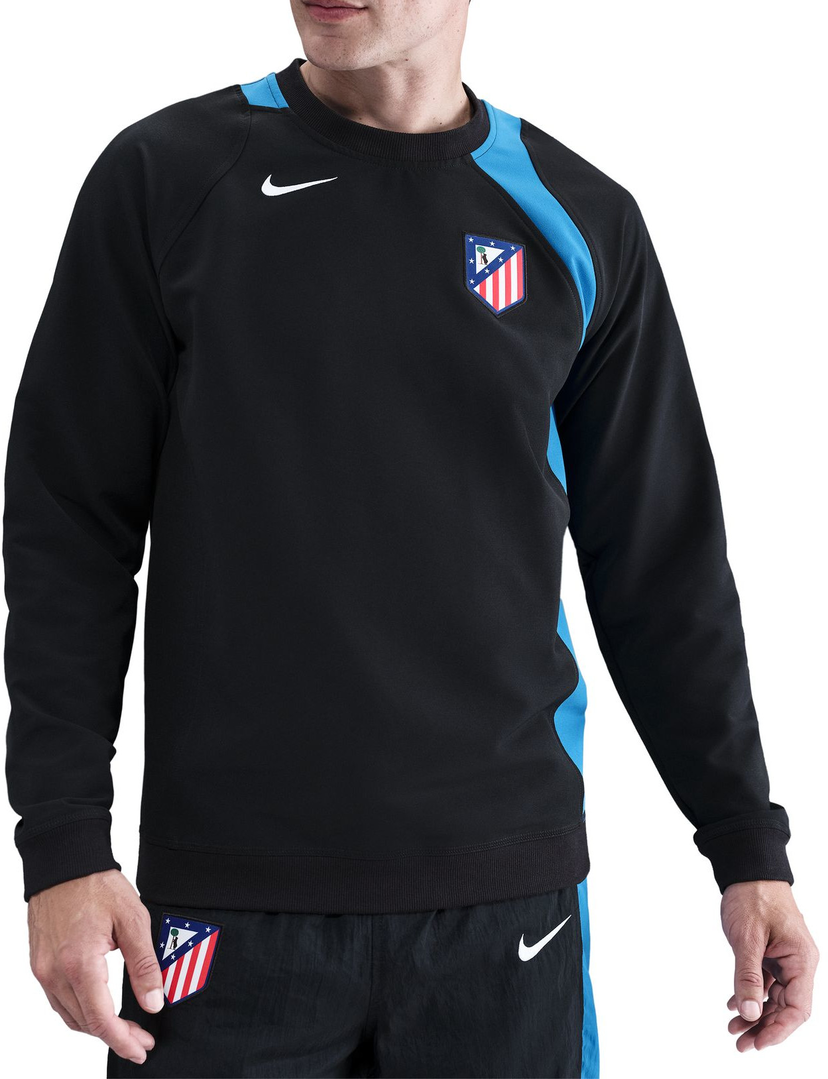 Dukserice Nike Atletico Madrid Soccer Crew-Neck Top Crna | hq9775-010