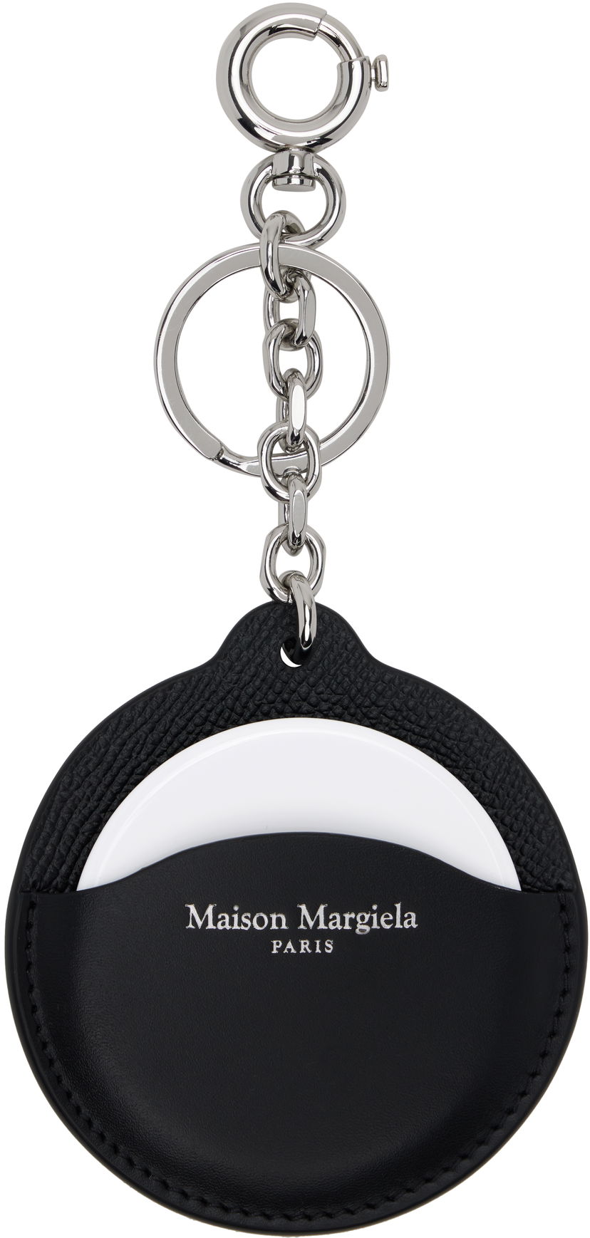Privjesci za ključeve Maison Margiela Maison Margiela Logo Leather Keychain Crna | SA2UA0011 P4745