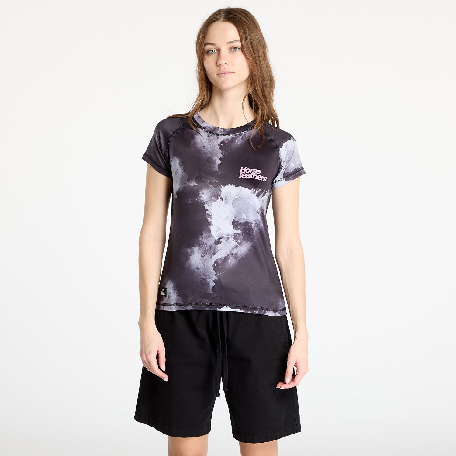 Majica kratkih rukava Horsefeathers Horsefeathers Deco Bike Jersey Crna | TW042C, 0