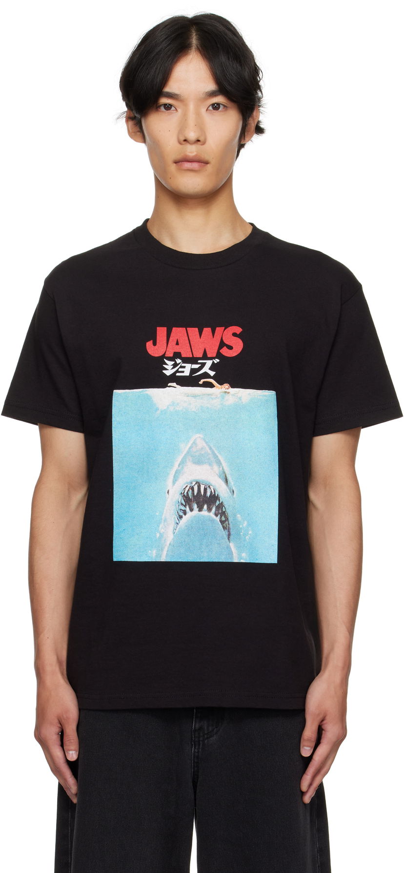 Majica kratkih rukava WACKO MARIA WACKO MARIA 'Jaws' Graphic Crew Neck T-Shirt Crna | JAWS-WM-TEE01