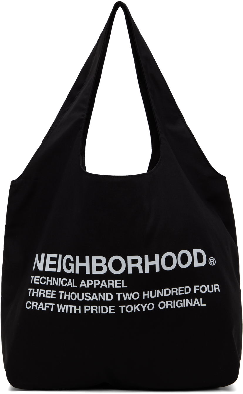 Tote bag Neighborhood Neighborhood Logo Tote Bag Crna | 251MYNH-CG01