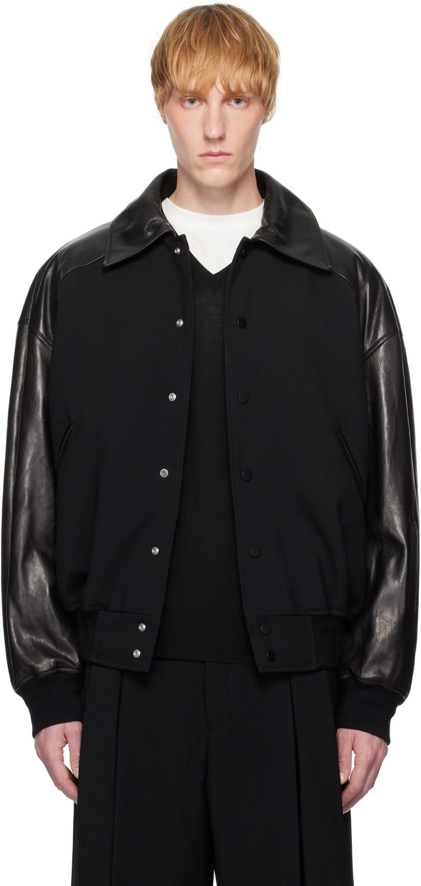 Bomber jakna Jil Sander Jil Sander Padded Leather Bomber Jacket Crna | J21SW0050_J40160