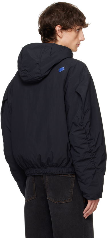 Pernata jakna ADER ERROR Hooded Asymmetrical Zip Jacket Crna | BN01FWJK1302BK, 2