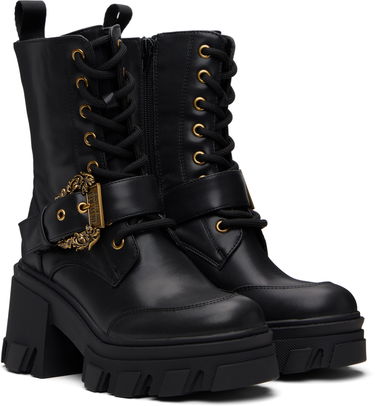Tenisice i cipele Versace Versace Jeans Couture Baroque Buckle Drew Boots Crna | E79VA3S86_E71570, 3