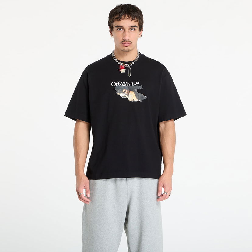 Majica kratkih rukava Off-White Off-White Paint Arrow Skate Short Sleeve T-Shirt Crna | OMAA120F25JER00U1001