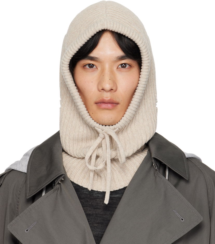 Šešir Maison Margiela MM6 Maison Margiela Knit Wool Hood Bež | S52TB0008 M13138