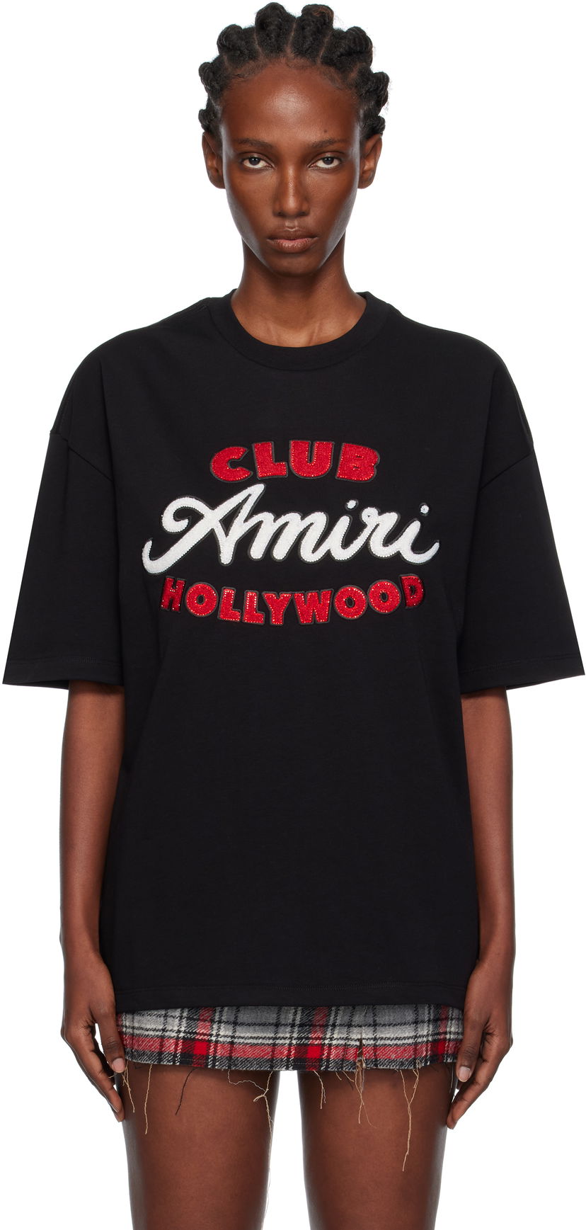 Majica kratkih rukava AMIRI Amiri Club Oversized T-Shirt Crna | AMJYTE1243