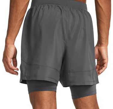 Kratke hlače Under Armour UA LAUNCH 5'' 2-IN-1 SHORTS-GRY Crna | 1382640-025, 1