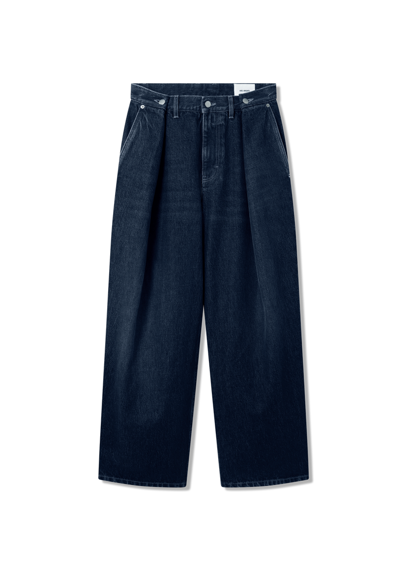 Jeans AXEL ARIGATO Rumor Pleated Wide-Leg Jeans Plava | A3469002