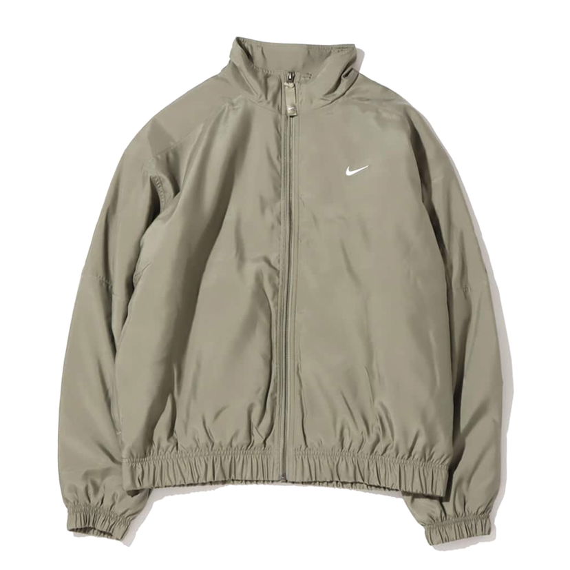 Bomber jakna Nike Solo Swoosh Satin Bomber Jacket (Asia Sizing) Light Army Siva | DN1267-320